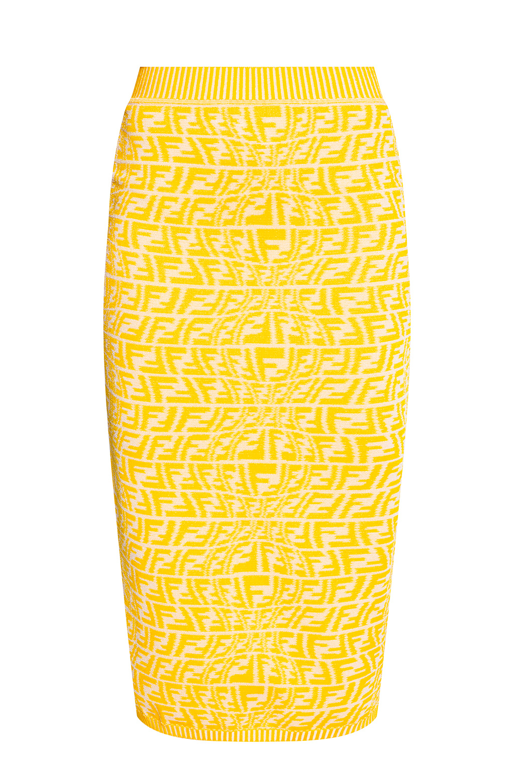 Yellow Skirt with logo Fendi - Fendi Pre-Owned reverislbe